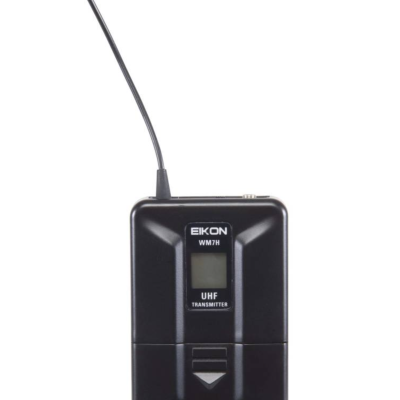 Transmissor EIKON WM7H UHF preto com antena fina