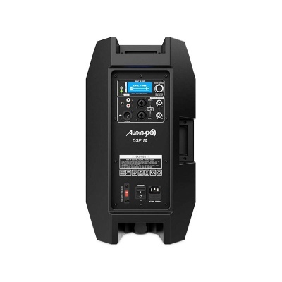 Coluna de som preta Audibax DSP 10 com controlo e display digital