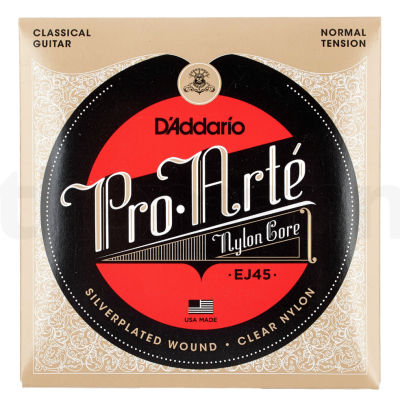 Embalagem de cordas para guitarra clássica DAddario Pro Arte EJ45