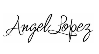 Nome Angel Lopez escrito à mão