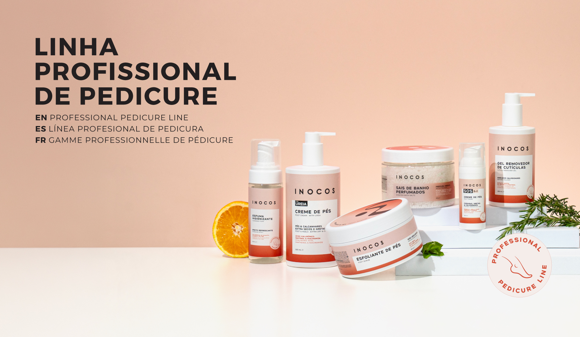 Chegou a Nova Linha Profissional de Pedicure