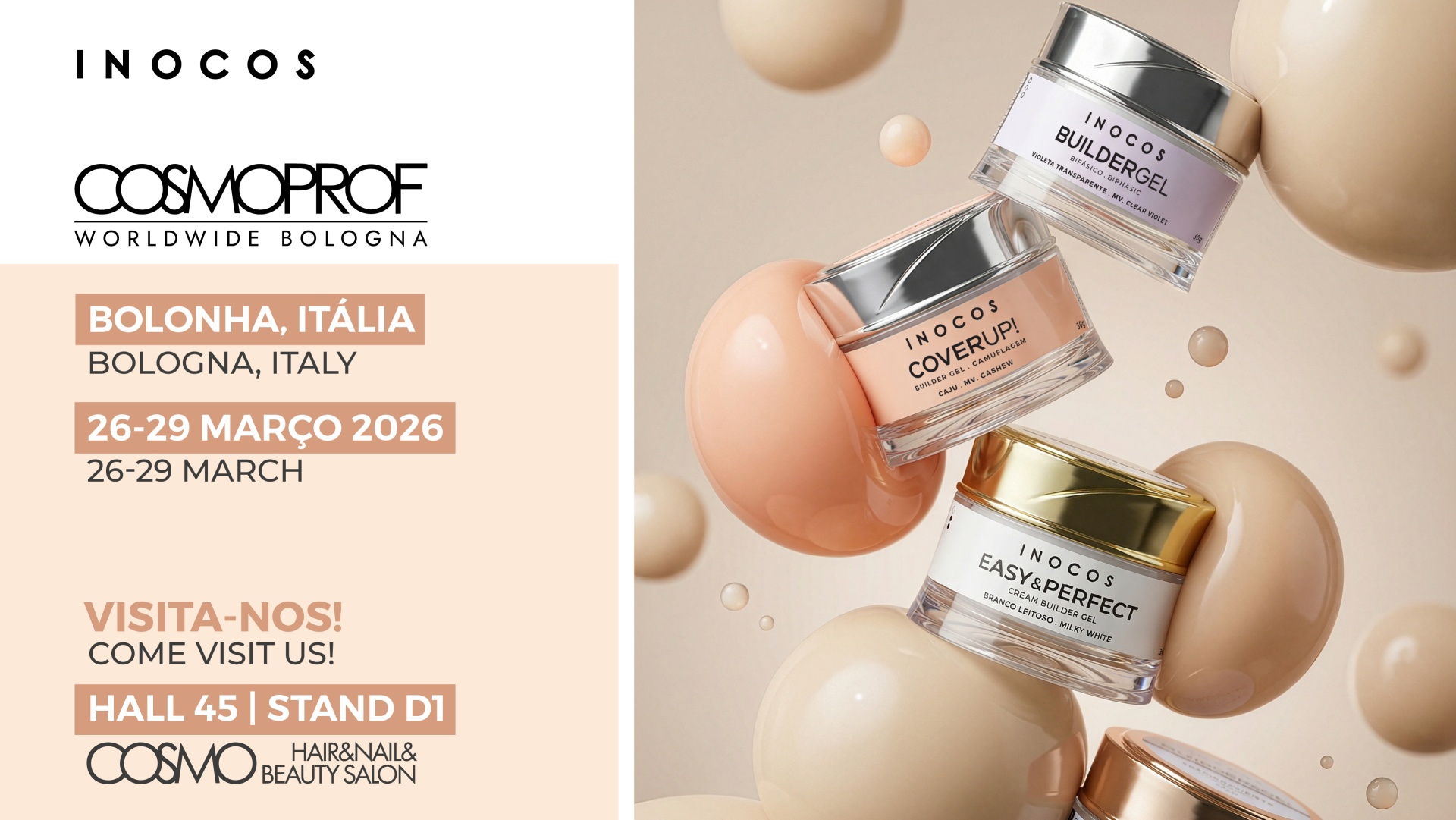 CIAO, ITALIA! 🇮🇹 Mais um ano a brilhar na Cosmoprof! 🍝