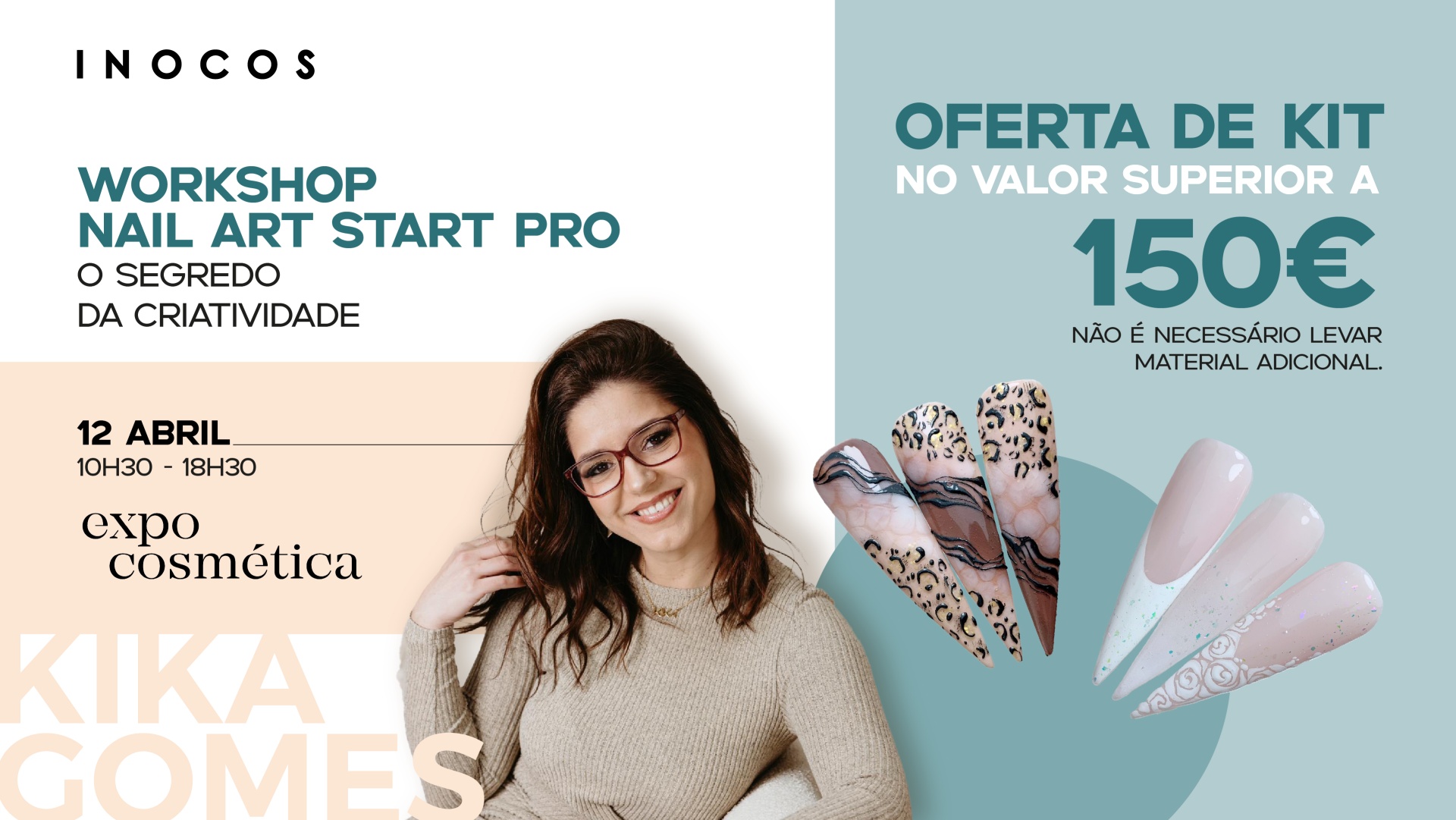 Queres aprender a fazer nail art como uma pro? Então este workshop é para ti! 👀