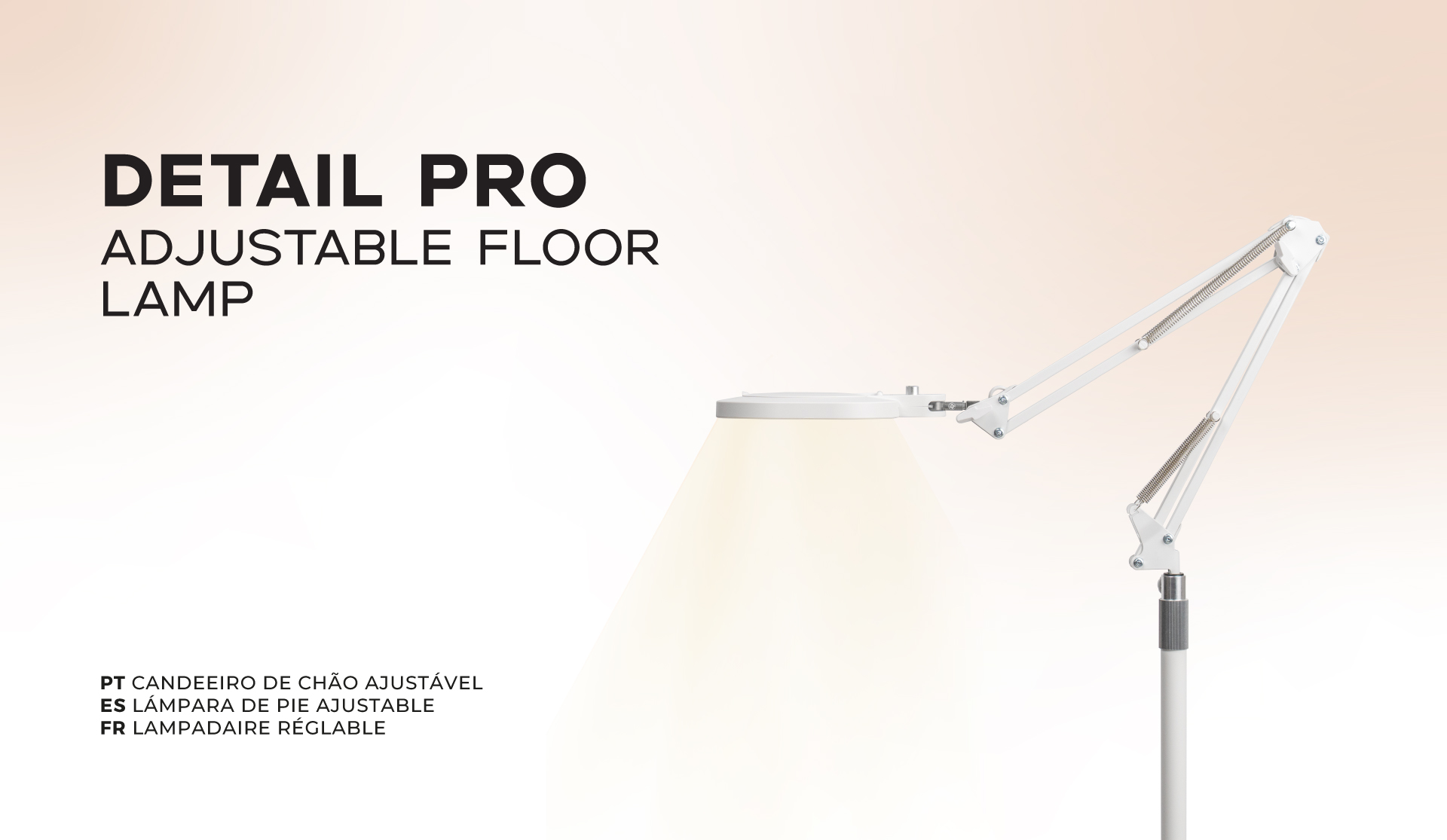 Detail Pro Adjustable Floor Lamp – Exclusiva para uso Profissional 💡