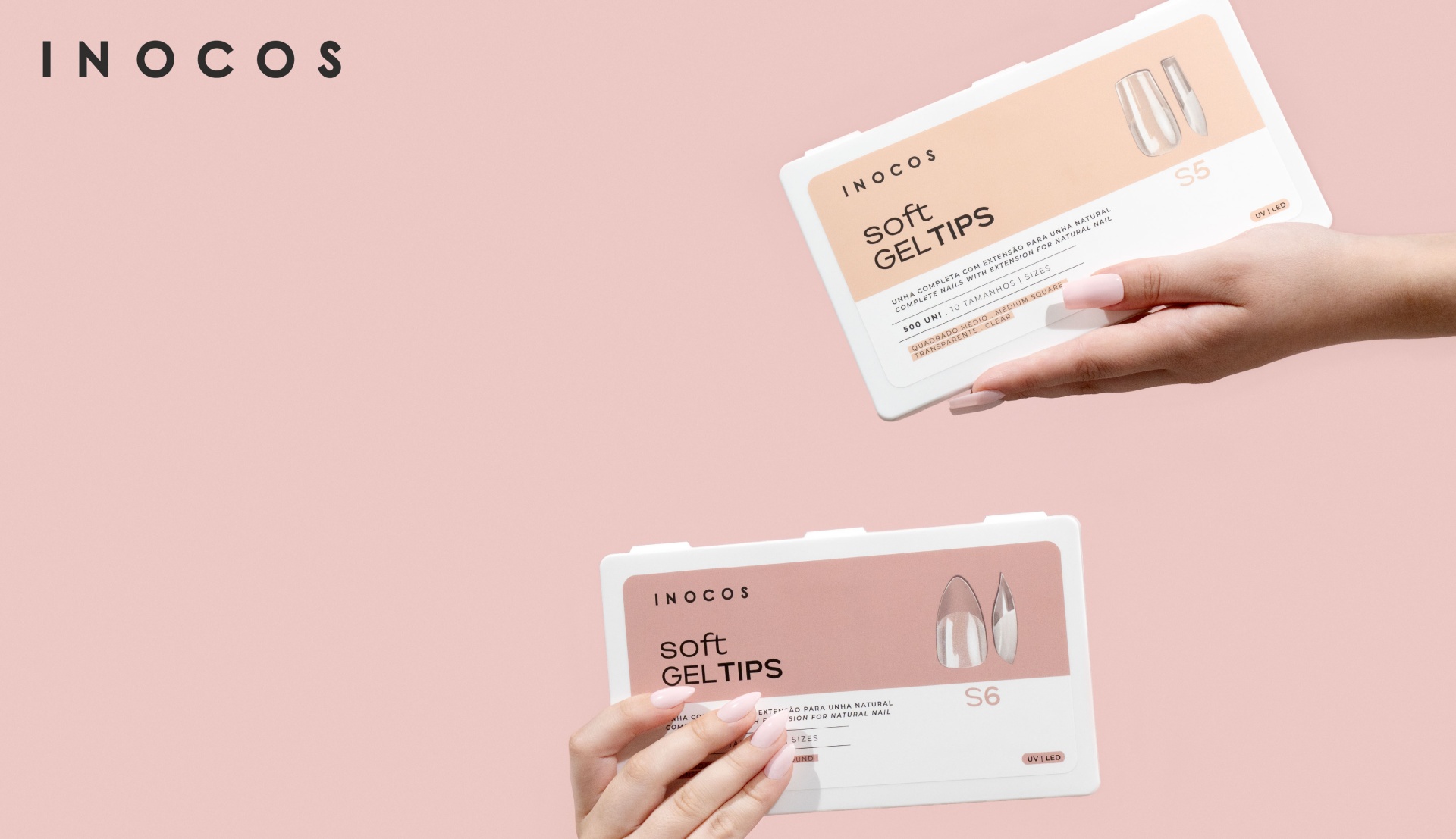 As Soft Gel Tips INOCOS ganharam 2 novos formatos!