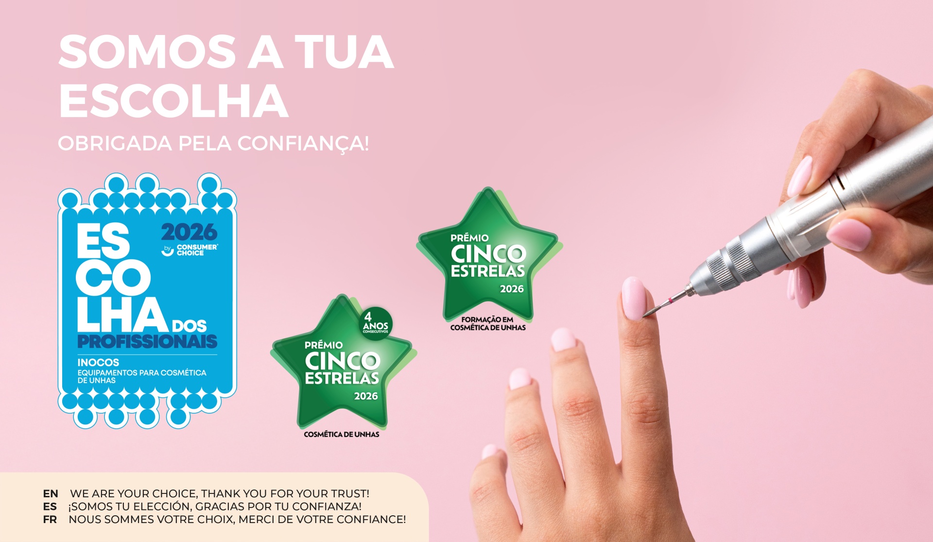 A INOCOS continua a brilhar com 5 estrelas pelo 4ºano consecutivo e este ano brilha a dobrar! ⭐