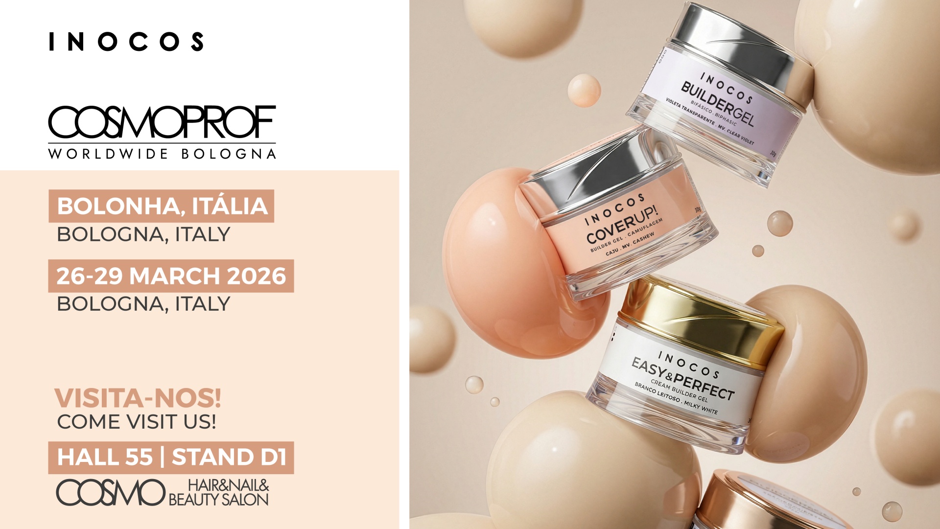 CIAO, ITALIA! 🇮🇹 Mais um ano a brilhar na Cosmoprof! 🍝