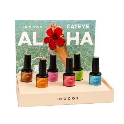 Conjunto de vernizes gel semipermanentes INOCOS CATEYE com seis cores diferentes