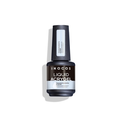 Frasco preto de gel líquido transparente para unhas