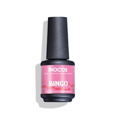 Frasco de verniz permanente rosa INOCOS BINGO
