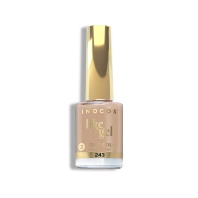 Frasco de verniz de unhas INOCOS com tampa dourada