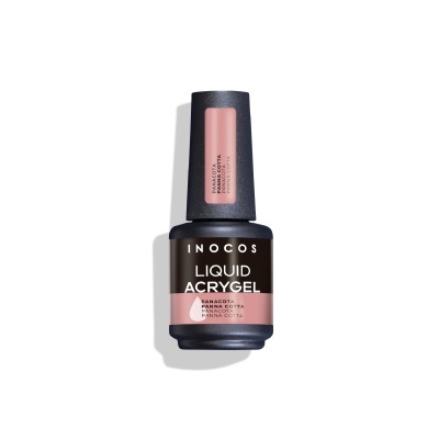 Frasco de verniz de unhas preto com tampa e etiqueta cor de rosa