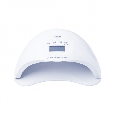 Lampada UV/LED branca para unhas com visor digital e botões no topo