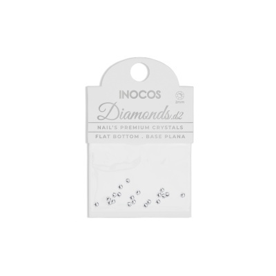 Pacote transparente com cristais para unhas da marca INOCOS