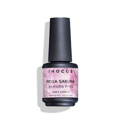 Frasco de verniz gel rosa Sakura da marca Inocos