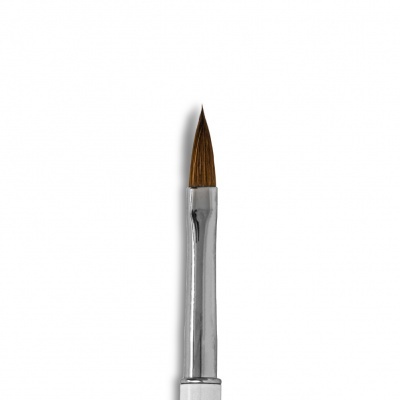 Pincel de pintura com cerdas finas e pontiagudas