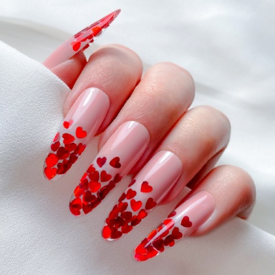 Glitter Xi-Coração INOCOS Vermelho