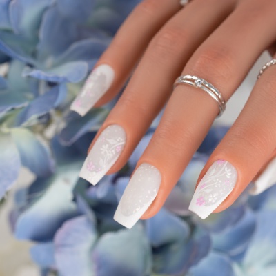 Potal Flake INOCOS Bianco Lattiginoso con fiocchi argenti