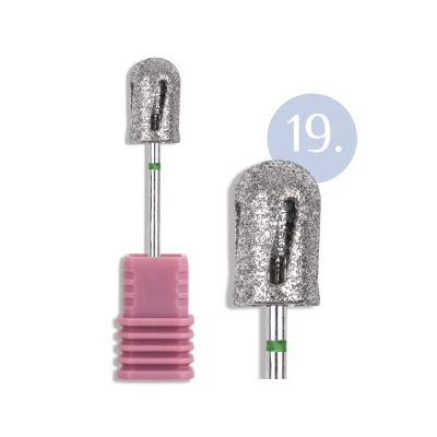 19 - Broca Cilíndrica Redonda INOCOS para Pedicure| Grão Grosso