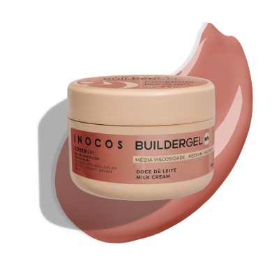 Builder Gel Cover Up INOCOS Doce de Leite de Média Viscosidade 50g