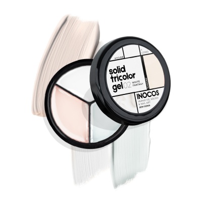 Solid Tricolor Gel INOCOS 02 white fantasy