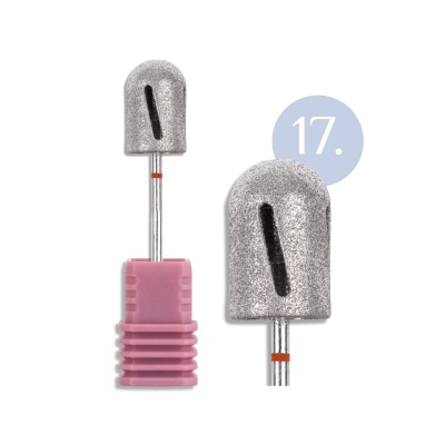 17 - Broca Cilíndrica Redonda INOCOS para Pedicure | Grão Fino