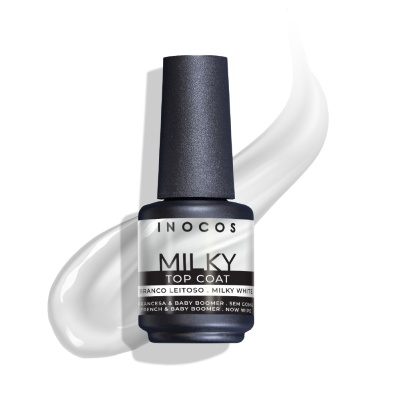 Top Coat INOCOS Milky Branco Leitoso