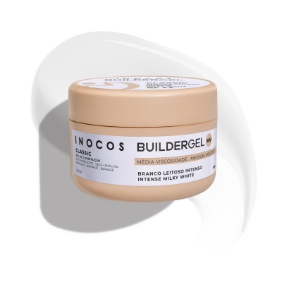 Builder Gel Classic INOCOS Branco Leitoso Intenso de Média Viscosidade 50g
