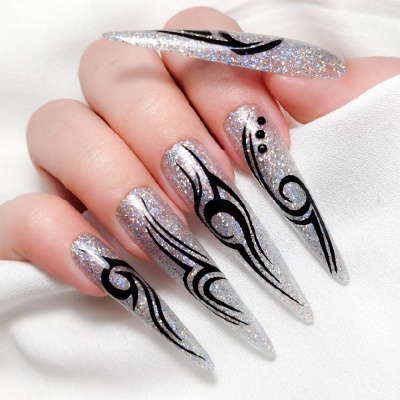 Verniz Gel INOCOS Maria Estrela Prata Holográfica