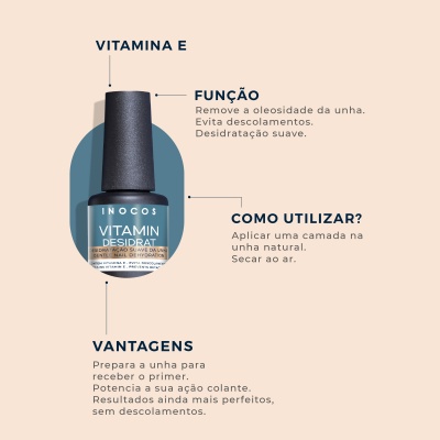 Vitamin Desidrat INOCOS - Desidratante Suave de Unha