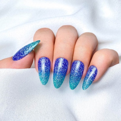 Verniz Gel INOCOS Azul Glitter Jazz
