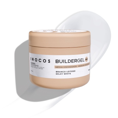 Builder Gel Classic INOCOS Branco Leitoso de Média Viscosidade 180g