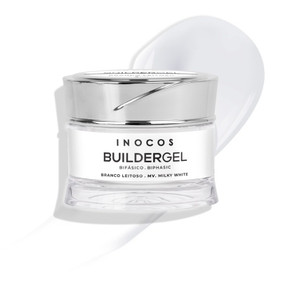 Builder Gel INOCOS Branco Leitoso de Média Viscosidade 50g