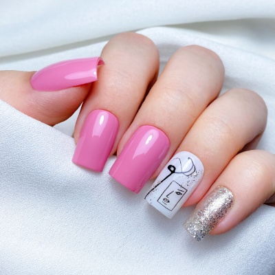 Solid Tricolor Gel INOCOS 02 white fantasy