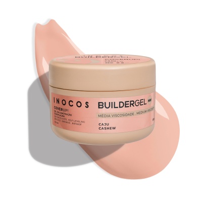 Builder Gel Cover Up INOCOS Caju de Média Viscosidade 50g
