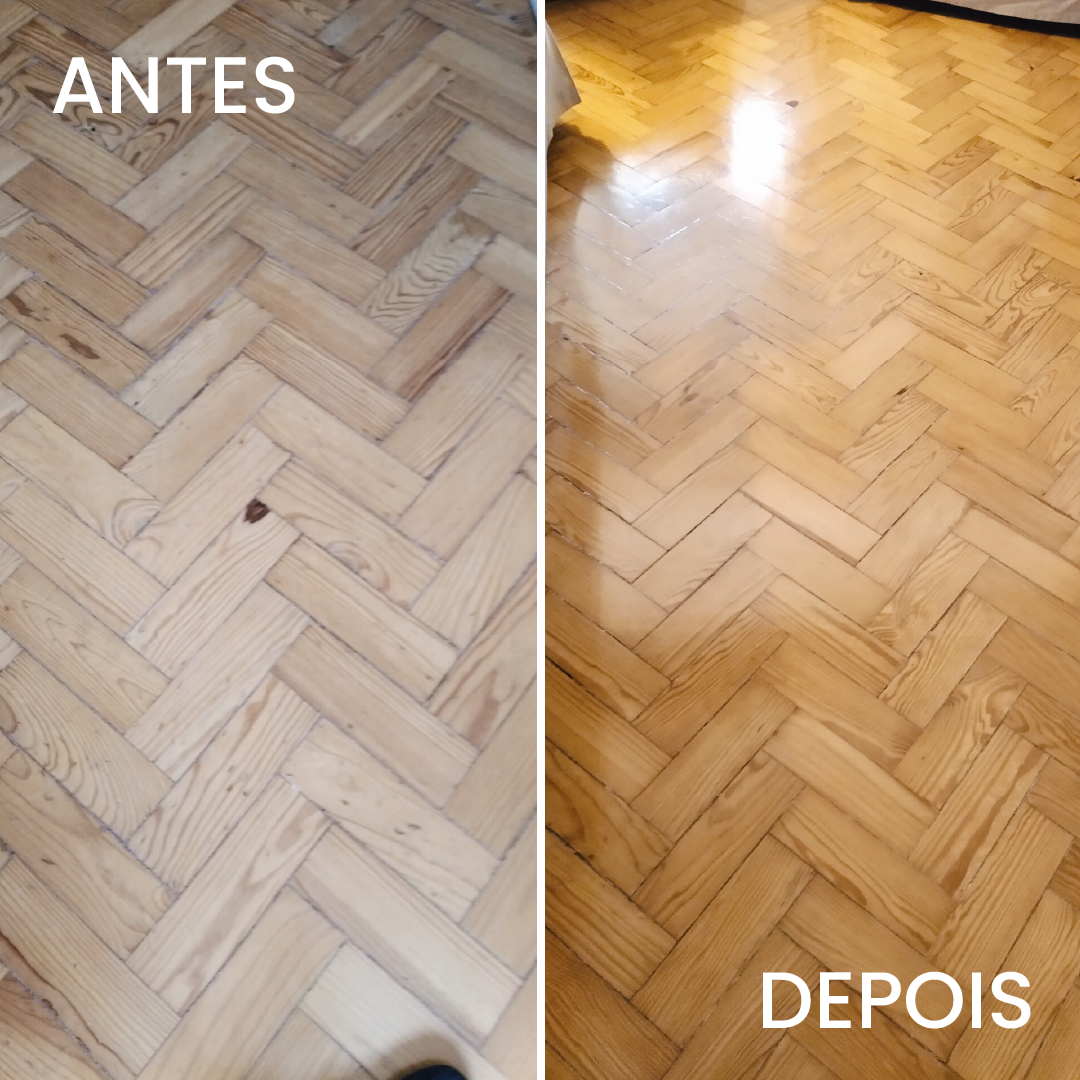 limpar o ch&atilde;o de madeira