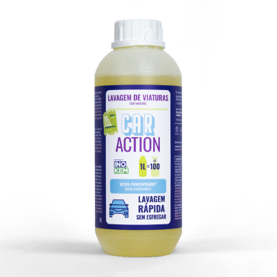 Frasco de produto para lavagem de viaturas Car Action da Inokem