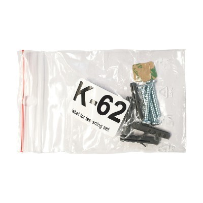 Conjunto K-62 de parafusos e buchas em saco plástico transparente