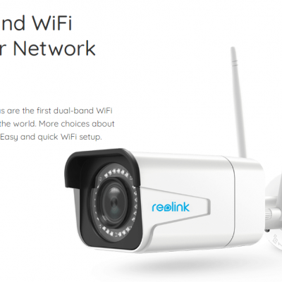 Câmara de segurança Reolink com antenas WiFi dual band