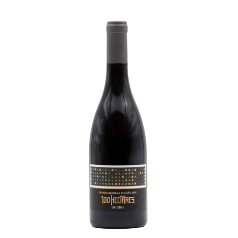 100 Hectares Sousão - 100 Hectares Sociedade Agrícola - Tinto 75cl (2021) Garrafa de vinho tinto 100 HECTARES Douro com rótulo preto e dourado