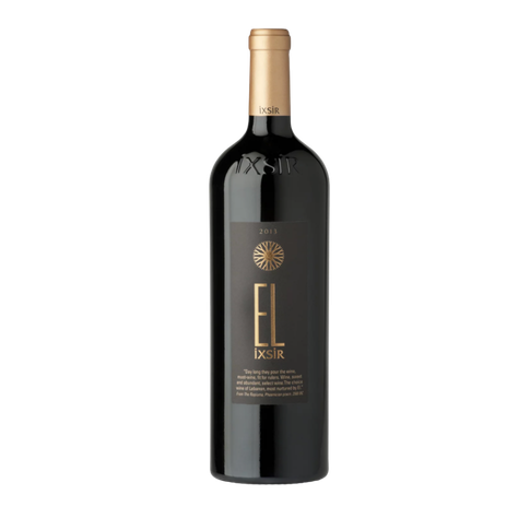 EL IXSIR Red - IXSIR - Tinto 75Cl 2017 Garrafa de vinho tinto IXSIR EL 2013 com rótulo preto e dourado