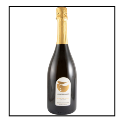 Garrafa de espumante Monteirinhos Blanc de Noirs