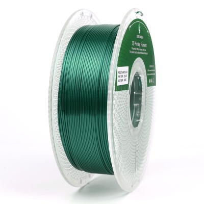 Carretel com filamento verde para impressão 3D