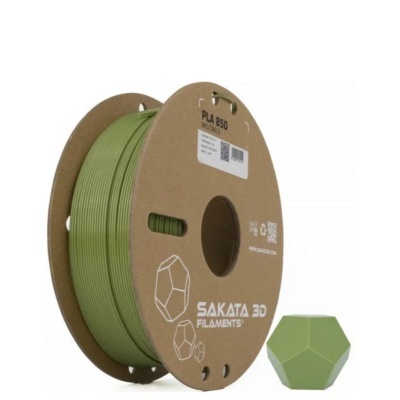 Rolo de filamento PLA verde para impressão 3D da SAKATA 3D com forma impressa de poliedro verde