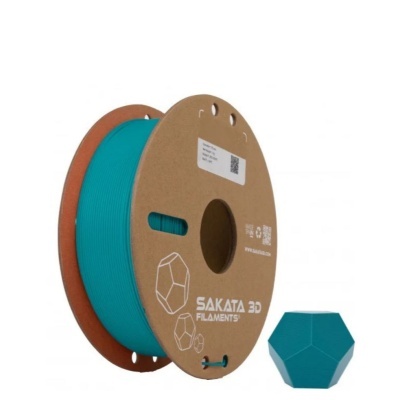 Filamento azul para impressão 3D com peça impressa azul ao lado