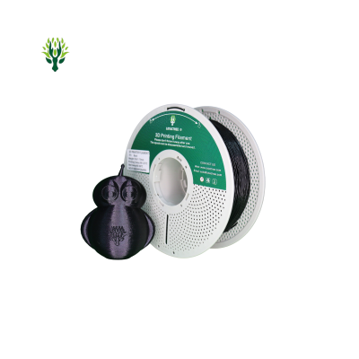 Filamento preto para impressão 3D com figura de coruja preta