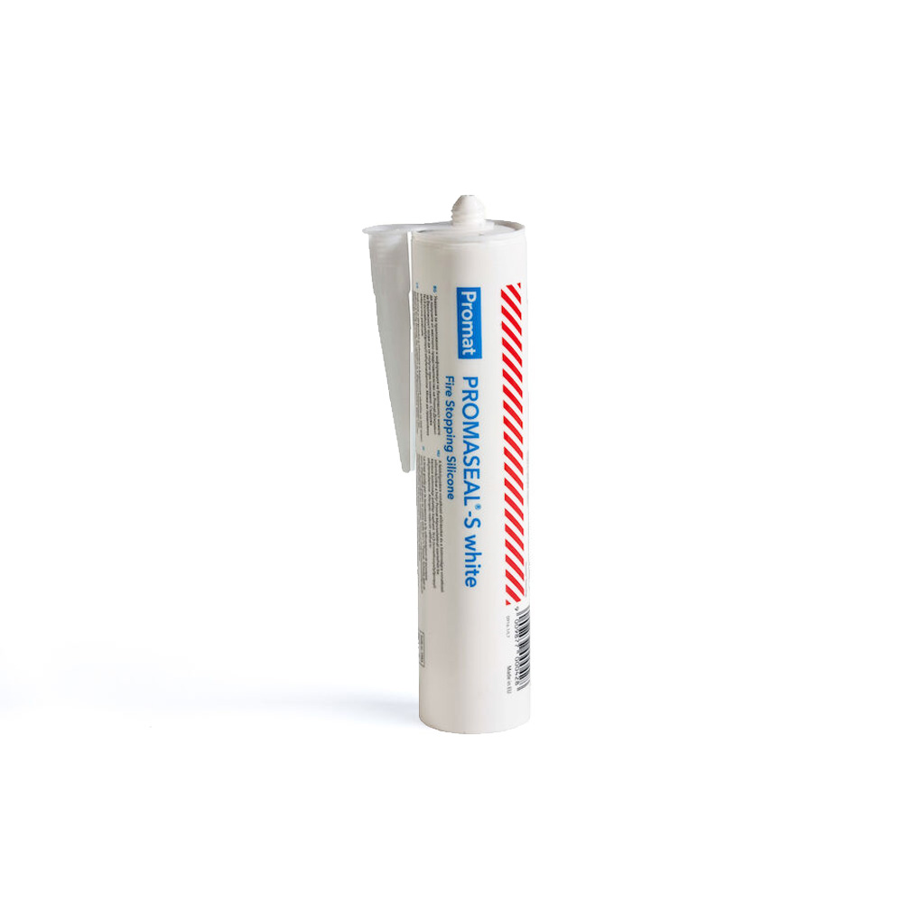 Massa Silicone PROMAT PROMASEAL-S 310ml Cartucho de selante branco Promat PROMASEAL S white