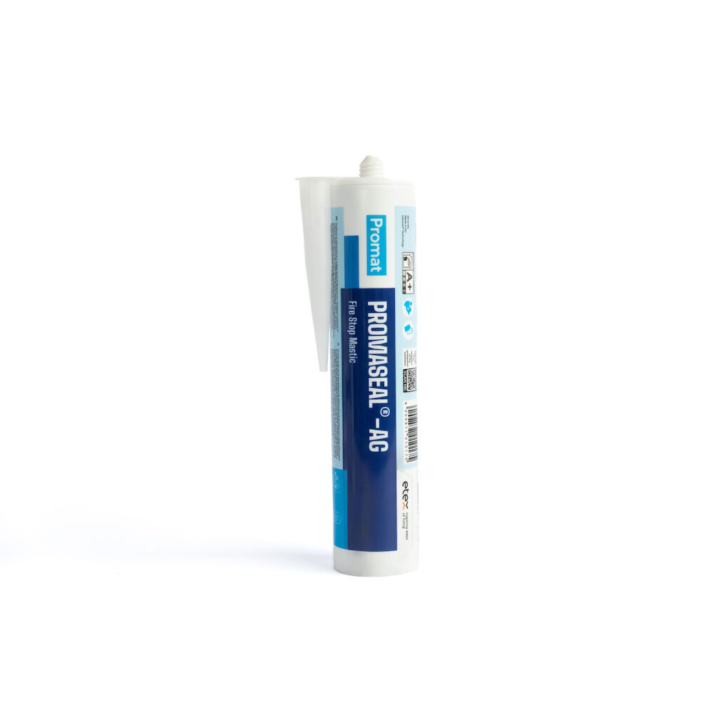 Massa Intumescente PROMAT PROMASEAL-AG 310ml Cartucho de vedante PROMASEAL - 4G azul e branco