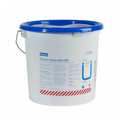 Baldes Promat Kleber K84/500 branco com tampa azul e etiqueta