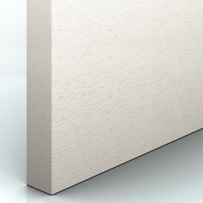 Painel branco texturizado com bordas retas